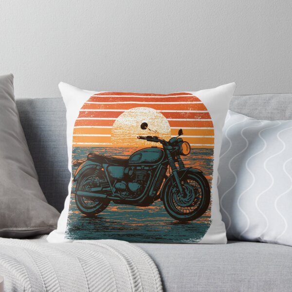 Item preview, Vintage Sunset Motorcycle Cafe Racer designed and sold by TrendyGalaxy.