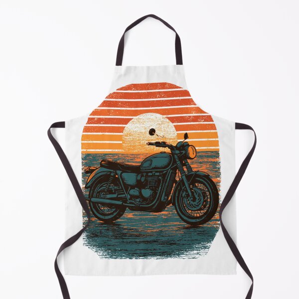 Item preview, Vintage Sunset Motorcycle Cafe Racer designed and sold by TrendyGalaxy.