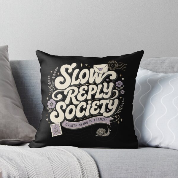 Item preview, Slow Reply Society Overthinking In Transit Snail designed and sold by markymaarty.