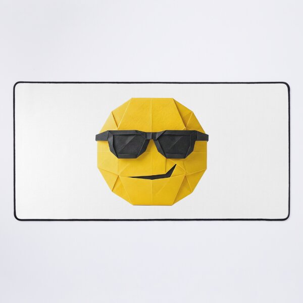 Item preview, Sly Origami Emoticon with Sunglasses designed and sold by Marcu Ioachim.