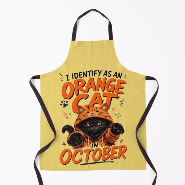 Item preview, I Identify as an Orange Cat in November – Funny Cat Autumn Design designed and sold by UUniqueIImprint.