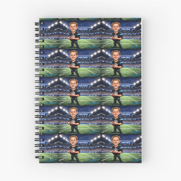 Item preview, Jared Goff at Ford Field – Detroit Lions Black Jersey Cartoon Art designed and sold by The Art Queen Of Michigan .