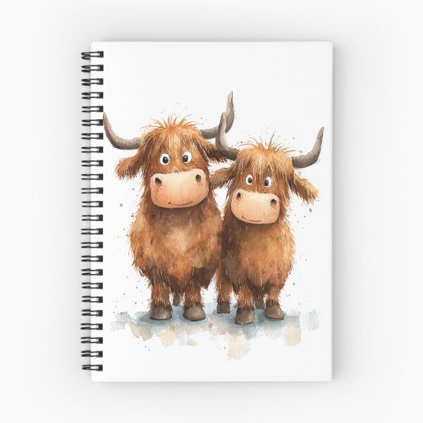 Item preview, Cute HiGHLaND CoW PRiNT SCoTTiSH ' The Bouncers ' Designs BY SHiRLeY MacARTHuR designed and sold by Shirley MacArthur Art.