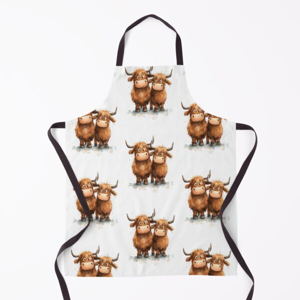 Item preview, Cute HiGHLaND CoW PRiNT SCoTTiSH ' The Bouncers ' Designs BY SHiRLeY MacARTHuR designed and sold by Shirley MacArthur Art.