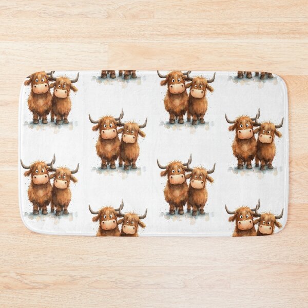 Item preview, Cute HiGHLaND CoW PRiNT SCoTTiSH ' The Bouncers ' Designs BY SHiRLeY MacARTHuR designed and sold by Shirley MacArthur Art.