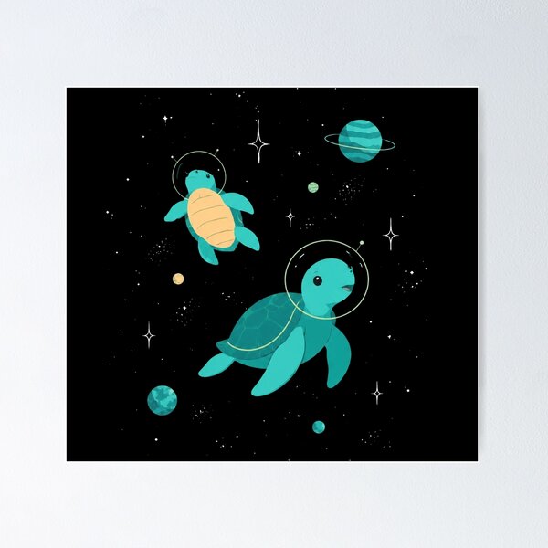 Item preview, Space Turtles Classic Aesthetic designed and sold by Clayborn1Carrie.