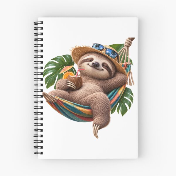 Item preview, Cute Sloth Relaxing in a Hammock – Tropical Vacation Sloth designed and sold by LST-Desings.