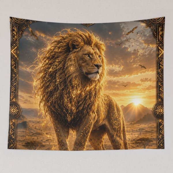 Item preview, Lion Spirit of the African Dawn – Guardian of the Wild designed and sold by i-corp.