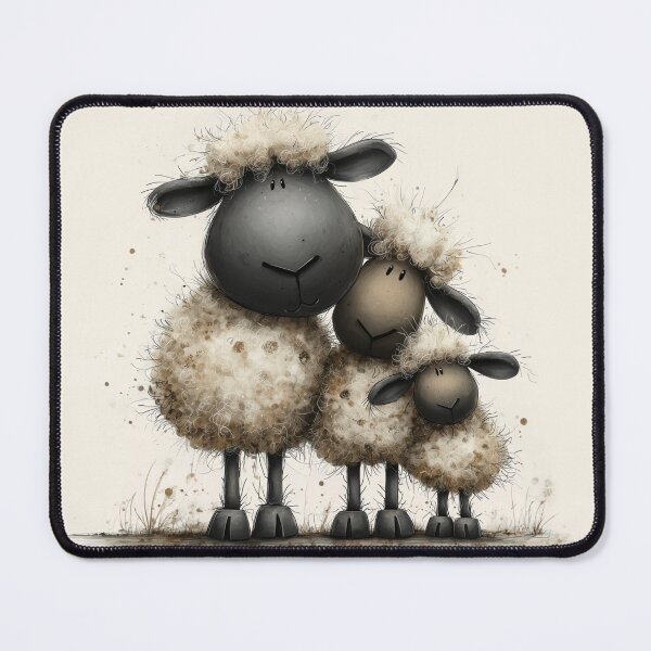 Item preview, Gorgeous Valais Sheep ' The Sheep Family ’ BY SHiRLeY MacARTHuR designed and sold by Shirley MacArthur Art.