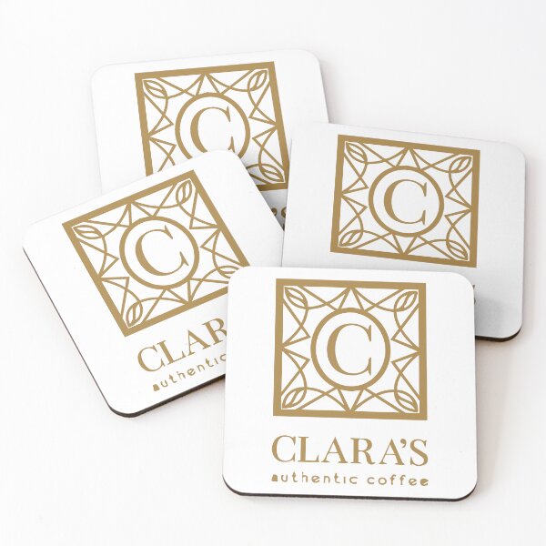 Item preview, Clara's Cafe Authentic Coffee Elegant Monogram Logo designed and sold by mjowsc.