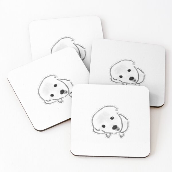 Item preview, Cute Curious Puppy Charcoal Sketch designed and sold by raun.draw.