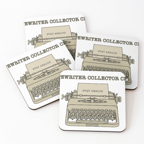 Item preview, Stay Analog Typewriter Collector Club - Vintage Typewriter designed and sold by TauqeerArts.
