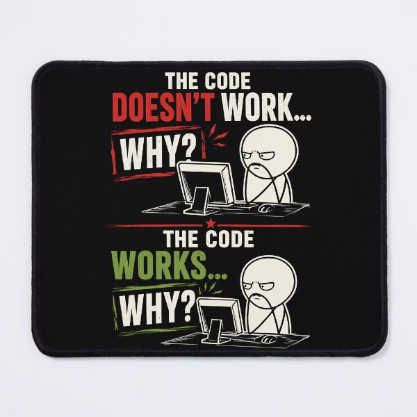 Item preview, Funny Programmer Why The Code Works Coding Humor designed and sold by WemmaW.