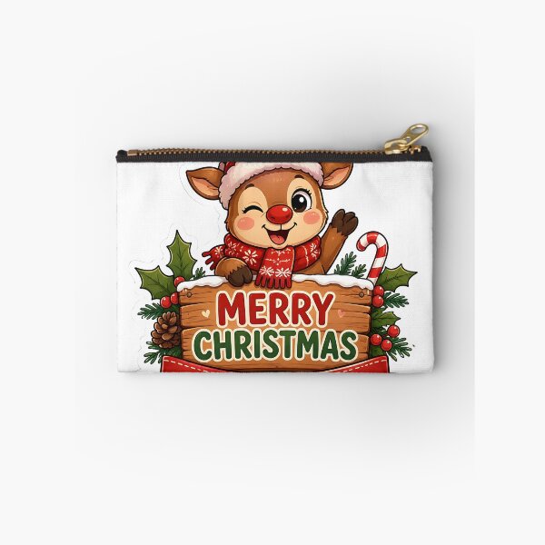 Item preview, Cute Baby Reindeer Merry Christmas Sticker  designed and sold by Jaideep Walia.