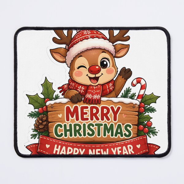Item preview, Cute Baby Reindeer Merry Christmas Sticker designed and sold by Jaideep Walia.
