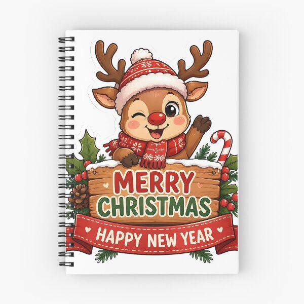 Item preview, Cute Baby Reindeer Merry Christmas Sticker  designed and sold by Jaideep Walia.