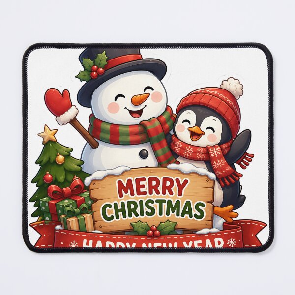 Item preview, Snowman and Penguin Merry Christmas Duo Sticker designed and sold by Jaideep Walia.