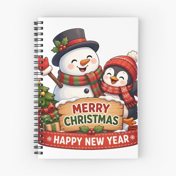 Item preview, Snowman and Penguin Merry Christmas Duo Sticker  designed and sold by Jaideep Walia.
