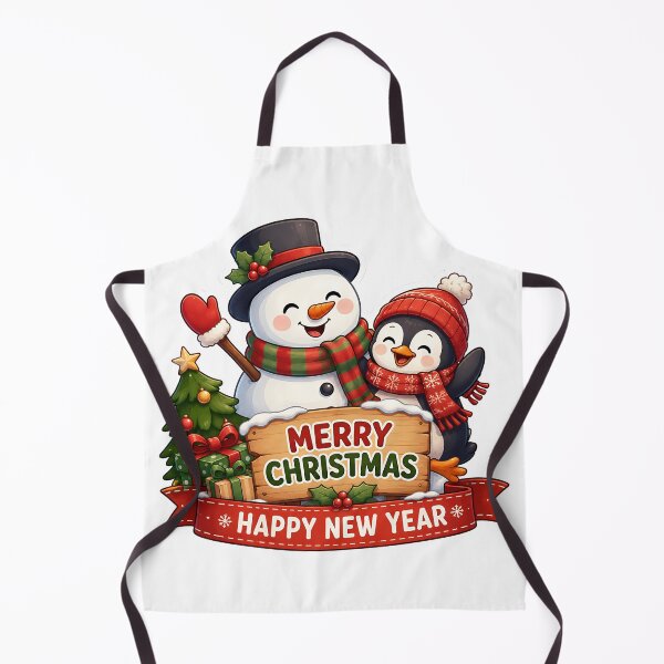 Item preview, Snowman and Penguin Merry Christmas Duo Sticker designed and sold by Jaideep Walia.