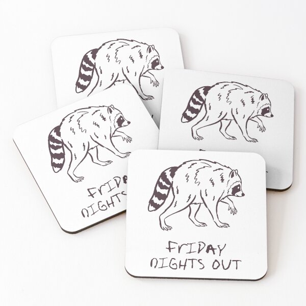Item preview, Friday night out | Raccoon Funny  designed and sold by wesdesignshop.