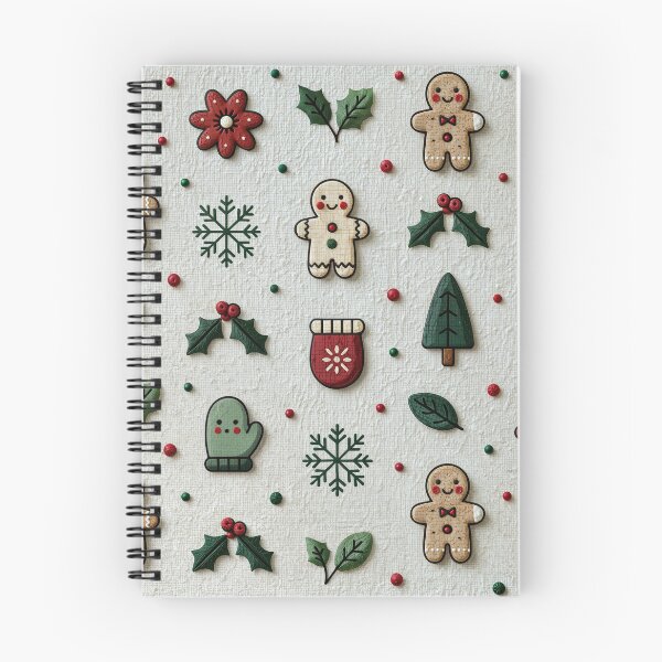 Item preview, Cute Christmas Gingerbread and Winter Holiday Pattern designed and sold by colorful-white.