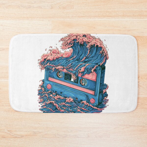 Item preview, Retro Ocean Wave Cassette Tape Surf Mix designed and sold by TrendyGalaxy.
