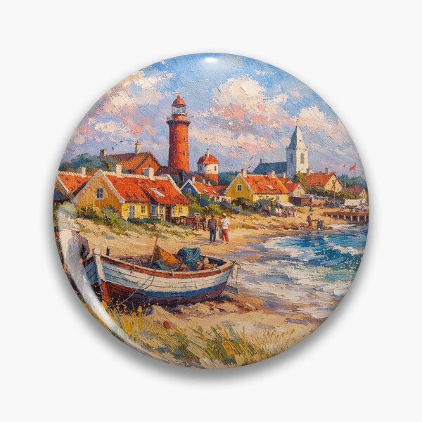 Item preview, Skagen in Denmark painting – a winter scene in this beautiful European place. designed and sold by GalleryKauffeld.