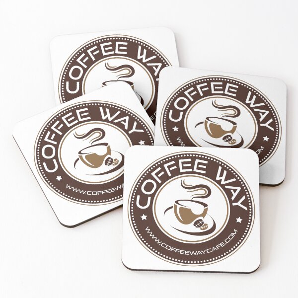 Item preview, CoffeeWay Cafe Fresh Coffee Beans Stamp Logo designed and sold by mjowsc.