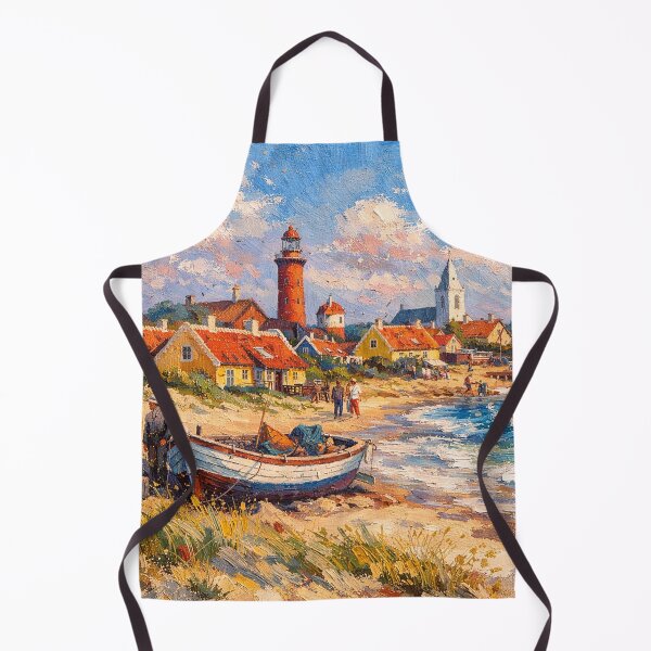 Item preview, Skagen in Denmark painting – a winter scene in this beautiful European place. designed and sold by GalleryKauffeld.