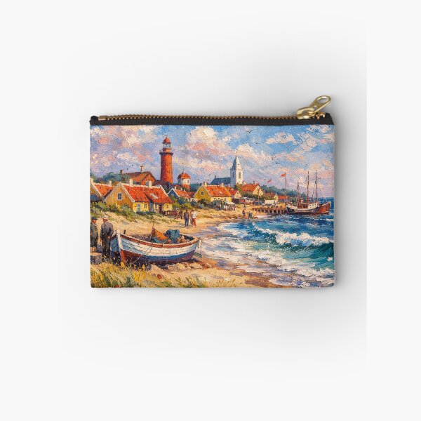 Item preview, Skagen in Denmark painting – a winter scene in this beautiful European place. designed and sold by GalleryKauffeld.