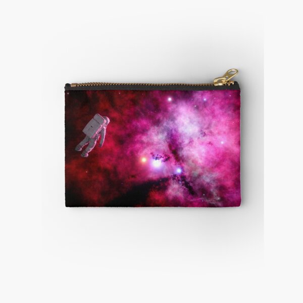 Item preview, Crimson Nebula Astronaut Cosmic Space Art designed and sold by sbjnk.