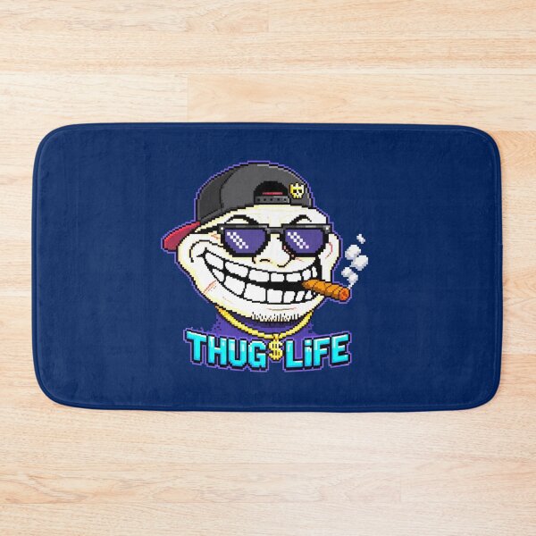 Item preview, Thug Life Troll Face Pixel Art Meme Graphic Sticker designed and sold by zenithdecalco.