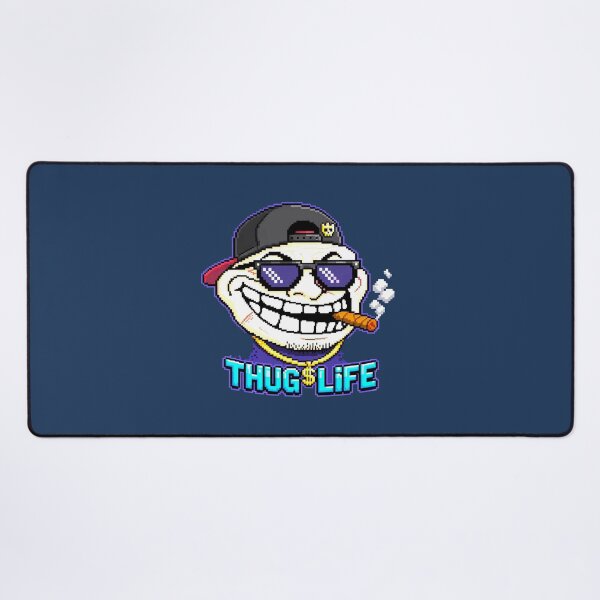 Item preview, Thug Life Troll Face Pixel Art Meme Graphic Sticker designed and sold by zenithdecalco.