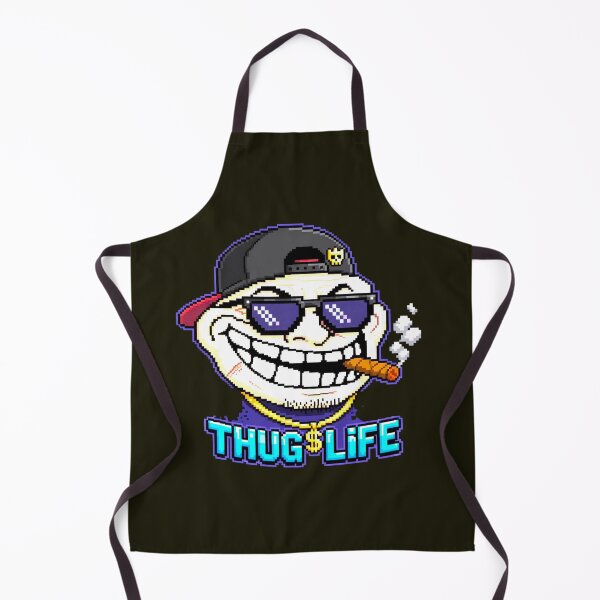 Item preview, Thug Life Troll Face Pixel Art Meme Graphic Sticker designed and sold by zenithdecalco.