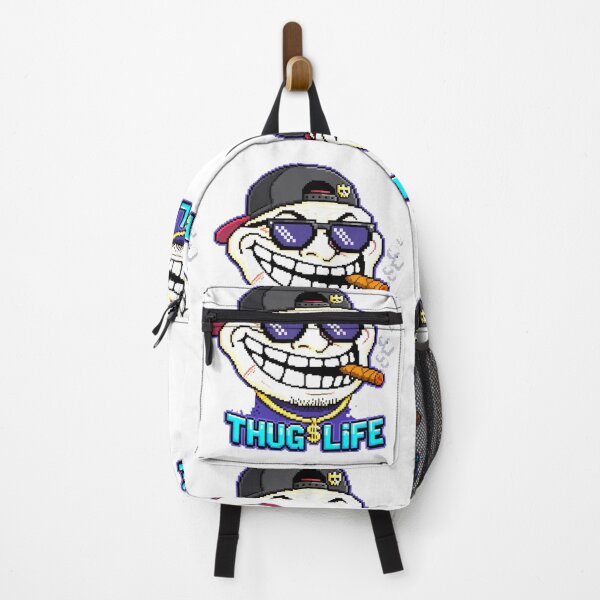 Item preview, Thug Life Troll Face Pixel Art Meme Graphic Sticker designed and sold by zenithdecalco.