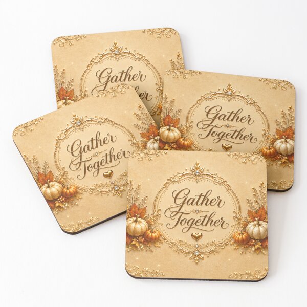 Item preview, Gather Together Thanksgiving Mug – Elegant Golden Fall Pumpkin Design designed and sold by HO•Designs.