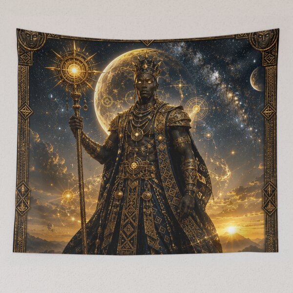 Item preview, Celestial African Guardian – Spirit Beneath the Stars designed and sold by i-corp.