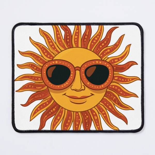 Item preview, Groovy 70s Smiling Sun Retro Sunglasses designed and sold by TrendyGalaxy.