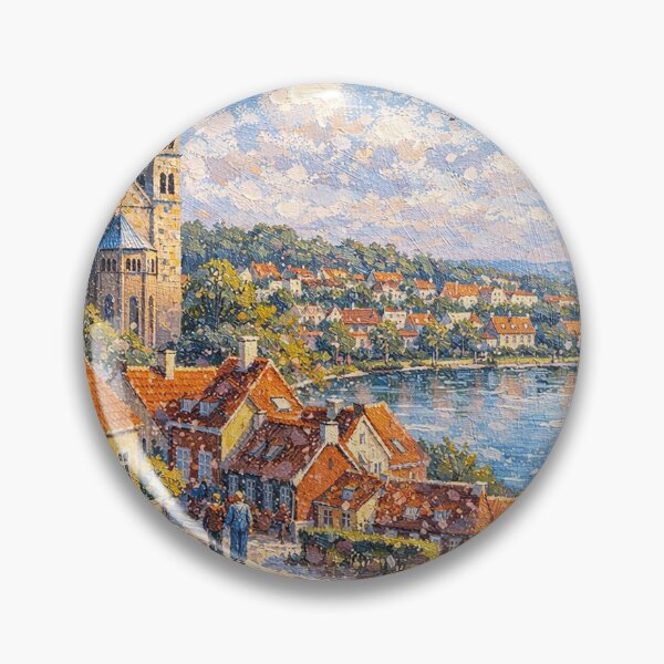Item preview, A painting of Viborg, Denmark – A Beautiful village in Europe. designed and sold by GalleryKauffeld.
