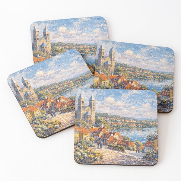 Item preview, A painting of Viborg, Denmark – A Beautiful village in Europe. designed and sold by GalleryKauffeld.