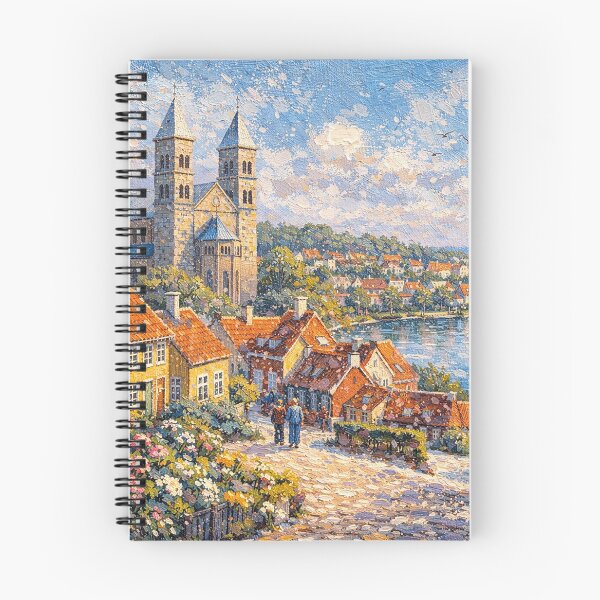 Item preview, A painting of Viborg, Denmark – A Beautiful village in Europe. designed and sold by GalleryKauffeld.