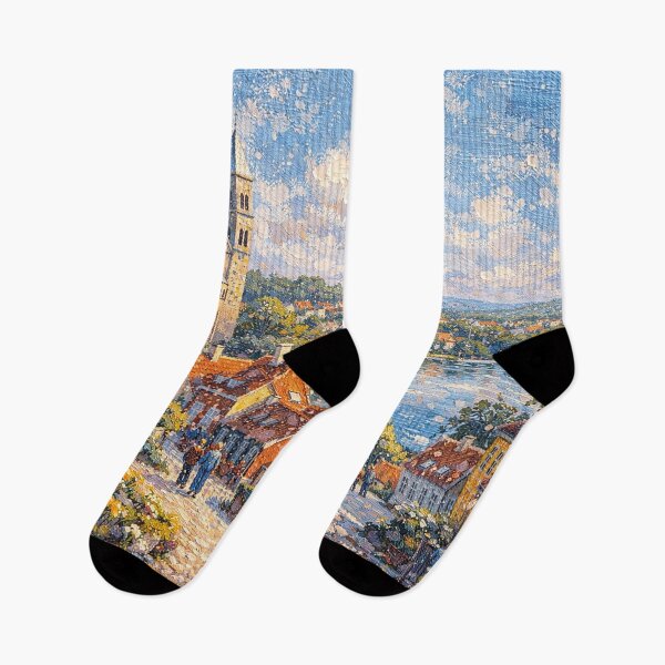 Item preview, A painting of Viborg, Denmark – A Beautiful village in Europe. designed and sold by GalleryKauffeld.