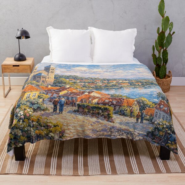 Item preview, A painting of Viborg, Denmark – A Beautiful village in Europe. designed and sold by GalleryKauffeld.