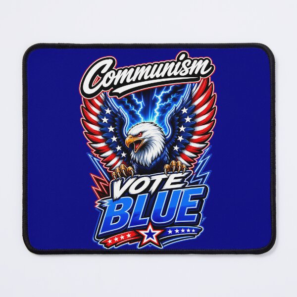 Item preview, Communism Vote Blue Patriotic Eagle – Anti Communism Political Freedom Design designed and sold by WLHmedia.com .