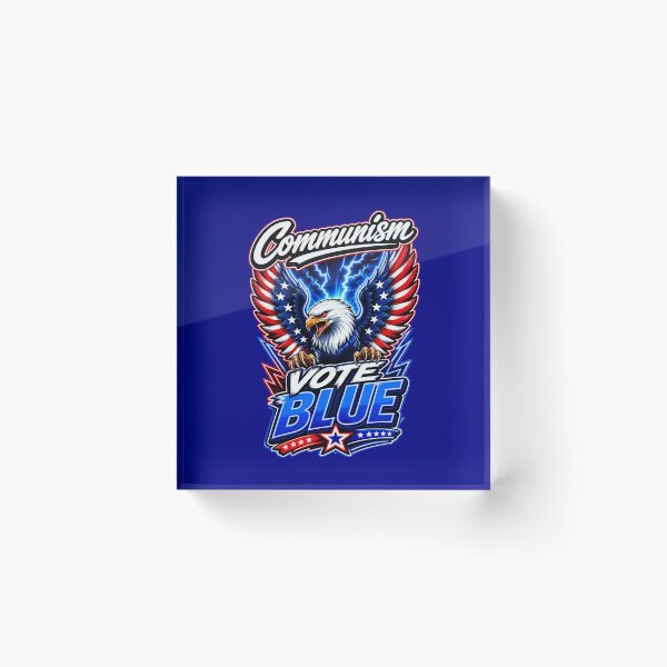 Item preview, Communism Vote Blue Patriotic Eagle – Anti Communism Political Freedom Design designed and sold by WLHmedia.com .