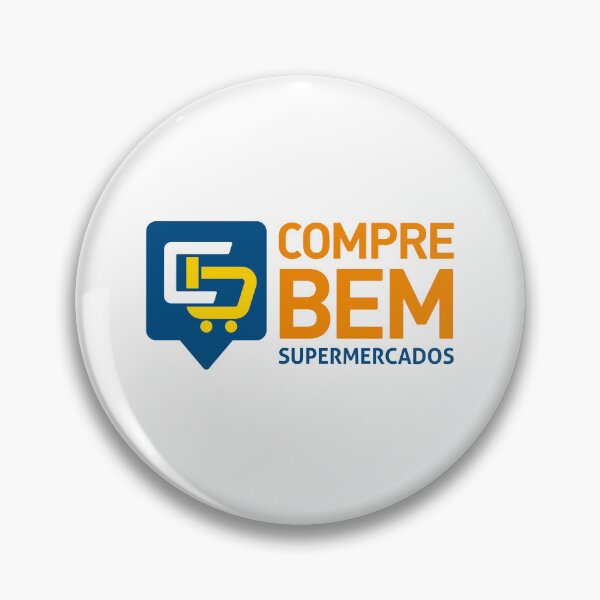 Item preview, Compre Bem Supermercados Blue Yellow Shopping Cart Logo designed and sold by mjowsc.