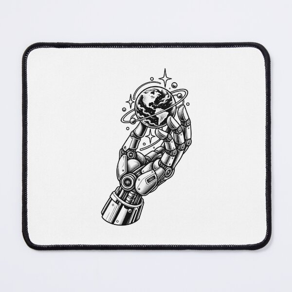 Item preview, Robot Hand Holding Earth designed and sold by AuudiVasustudio.