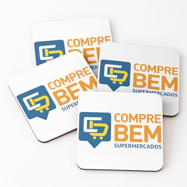 Item preview, Compre Bem Supermercados Blue Yellow Shopping Cart Logo designed and sold by mjowsc.
