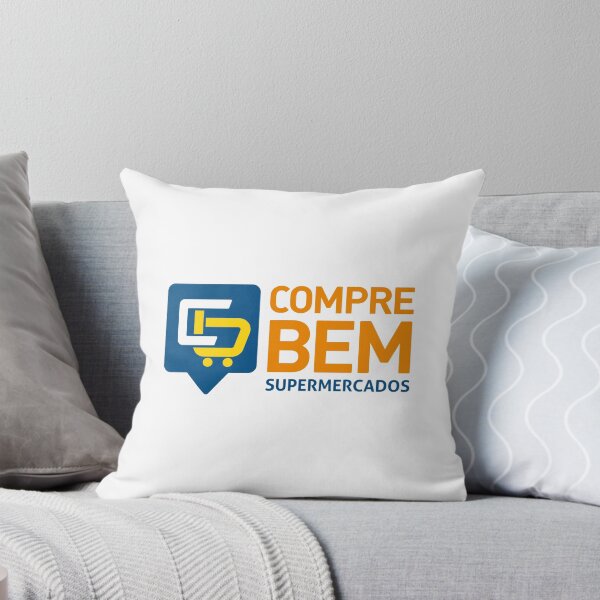 Item preview, Compre Bem Supermercados Blue Yellow Shopping Cart Logo designed and sold by mjowsc.