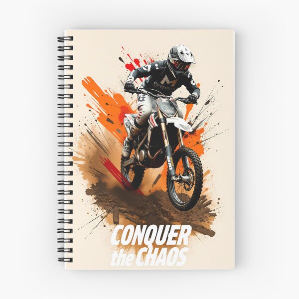 Item preview, Aggressive Hard Enduro Dirt Bike Splatter Art Graphic Illustration designed and sold by RevUpDesign.